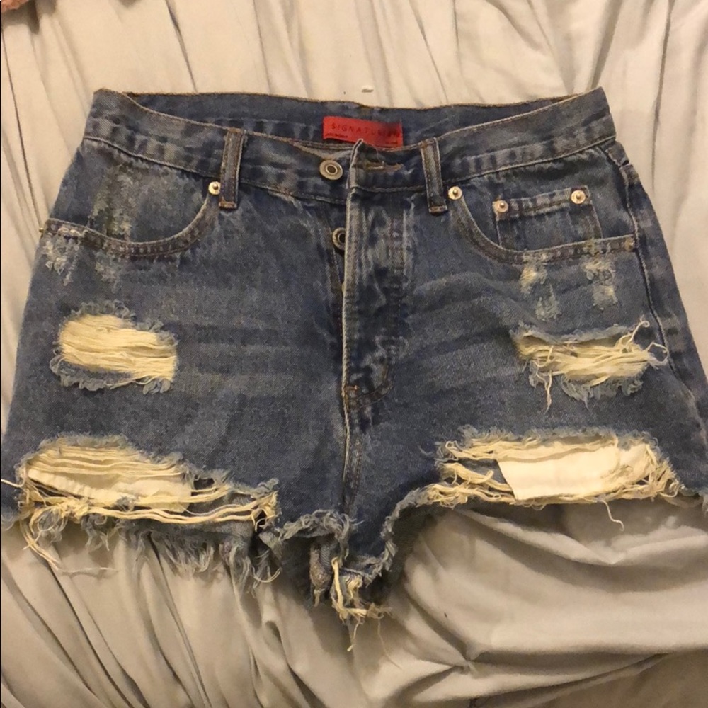 High Waisted Denim Shorts